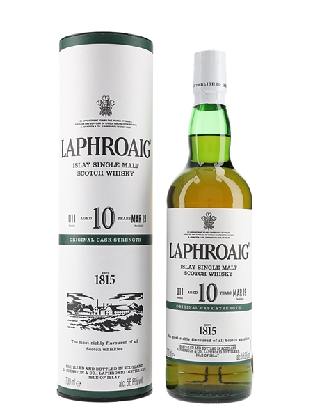 Laphroaig 10 Year Old Cask Strength Bottled 2019 - Batch 011 70cl / 58.6%