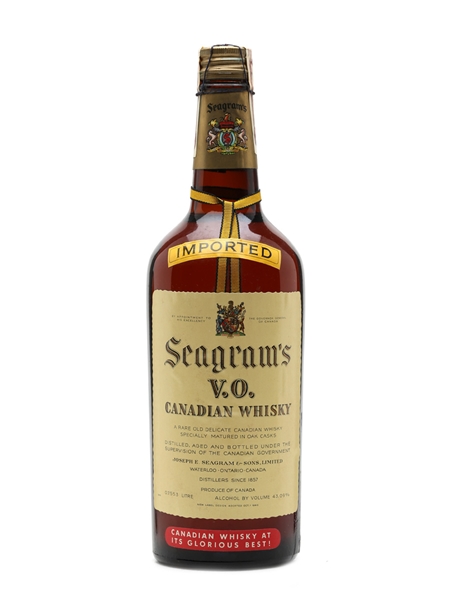 Seagram's VO Canadian Whisky Bottled 1940s 75.53cl / 43.09%