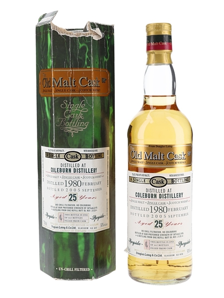 Coleburn 1980 25 Year Old The Old Malt Cask Bottled 2005 - Douglas Laing 70cl / 50%