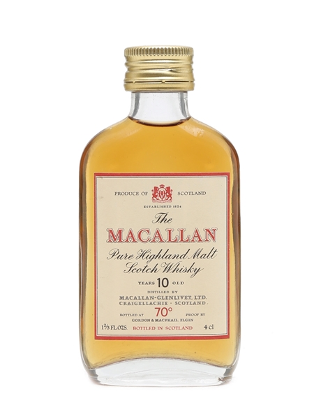 Macallan 10 Year Old Gordon & MacPhail Bottled 1970s 4cl / 40%