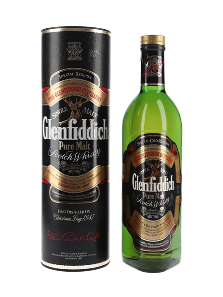 Glenfiddich Special Old Reserve Pure Malt Bottled 1980s 75cl / 40%