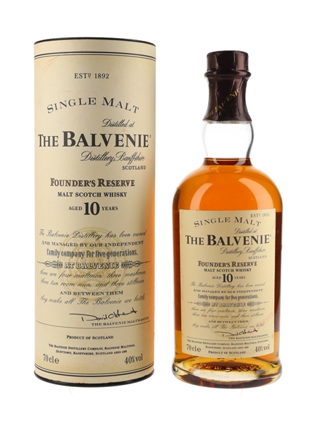 Balvenie 10 Year Old Founder's Reserve Bottled 1990s-2000s 70cl / 40%