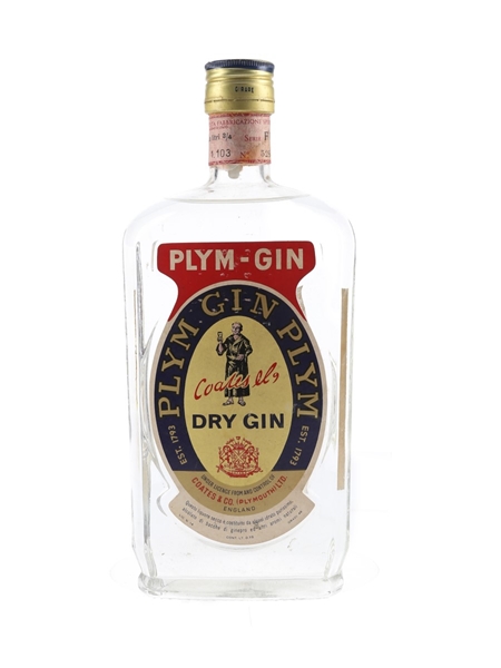 Coates & Co. Plym Gin Bottled 1960s - Stock 75cl / 46%