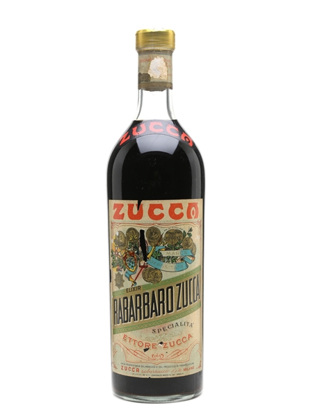 Zucca Elixir Rabarbaro Bitters Bottled 1950s 100cl / 16%