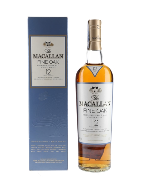 Macallan 12 Year Old Fine Oak Triple Cask Matured 70cl / 40%