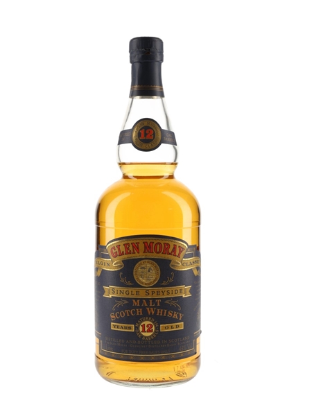 Glen Moray 12 Year Old Bottled 1990s - Duty Free 100cl / 43%