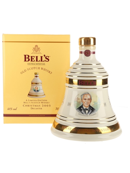 Bell's Christmas 2003 Ceramic Decanter Alexander Fleming 70cl / 40%