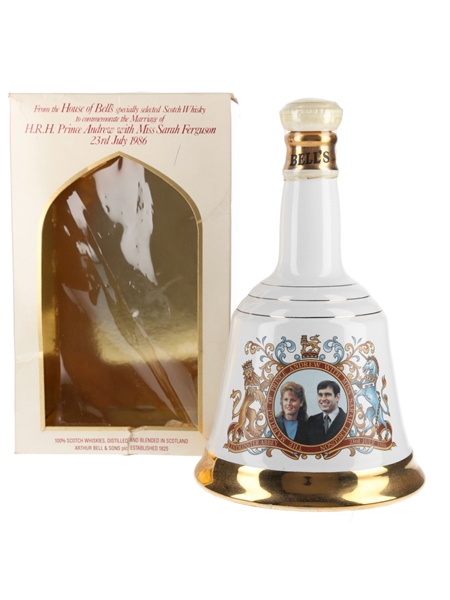 Bell's Ceramic Decanter Royal Wedding 1986 - Prince Andrew & Sarah Ferguson 75cl / 43%