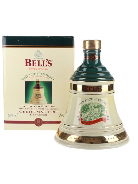 Bell's Christmas 1998 Ceramic Decanter Ingredients of Quality 70cl / 40%