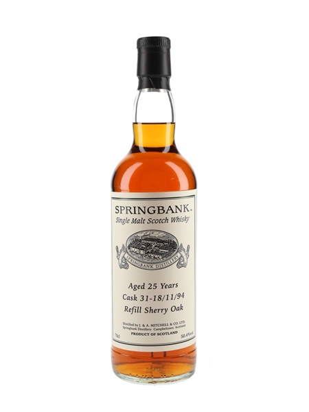 Springbank 1994 25 Year Old Private Single Cask 31  70cl / 50.4%