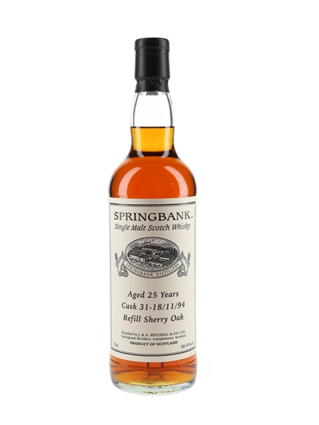 Springbank 1994 25 Year Old Private Single Cask 31  70cl / 50.4%