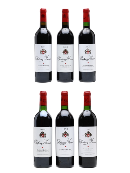 Chateau Musar Vertical Tasting Set Lebanon - 1997, 1998, 2000, 2002, 2013, 2014 75cl / 14%