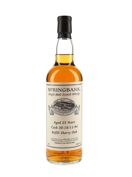 Springbank 1994 25 Year Old Private Single Cask 30  70cl / 46.6%