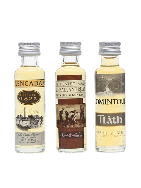 Glencadam, Old Ballantruan, Tomintoul Miniatures 3 x 2cl