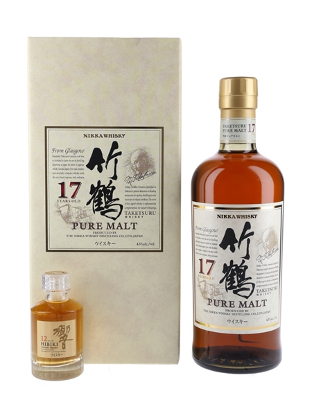 Taketsuru Pure Malt 17 Year Old & Hibiki 12 Year Old  70cl & 5cl / 43%