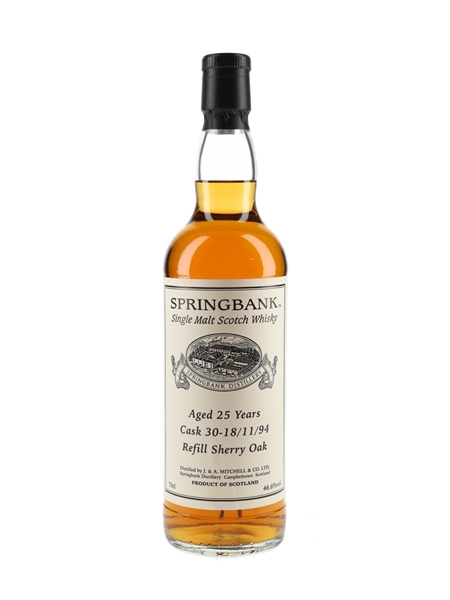 Springbank 1994 25 Year Old Private Single Cask 30  70cl / 46.6%