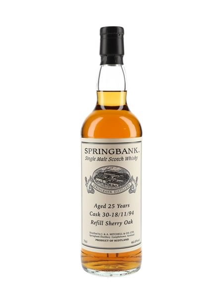 Springbank 1994 25 Year Old Private Single Cask 30  70cl / 46.6%