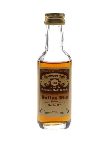 Dallas Dhu 1971 Connoisseurs Choice Bottled 1980s - Gordon & MacPhail 5cl / 40%