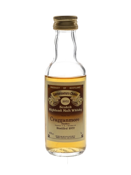 Cragganmore 1972 Connoisseurs Choice Bottled 1980s - Gordon & MacPhail 5cl / 40%