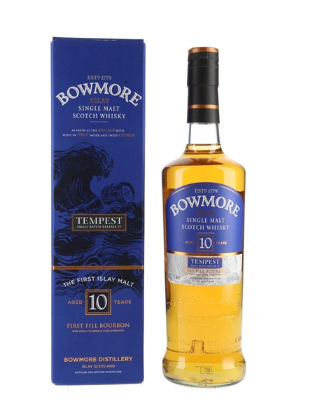 Bowmore Tempest 10 Year Old Bottled 2012 - Batch No. 4 70cl / 55.1%