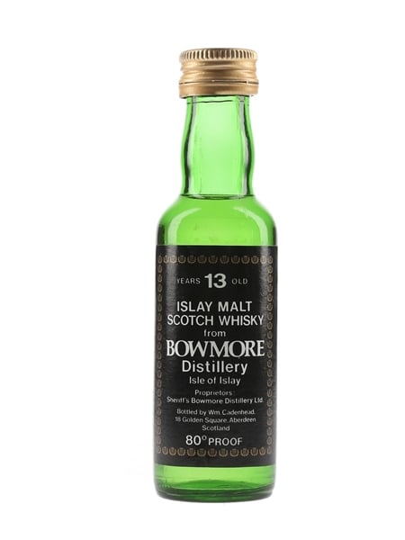 Bowmore 13 Year Old Bottled 1970s - Cadenhead's 5cl / 46%