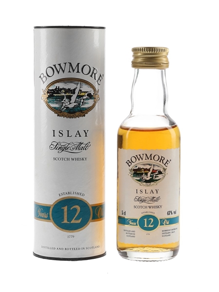 Bowmore 12 Year Old Bottled 1990s 5cl / 43%