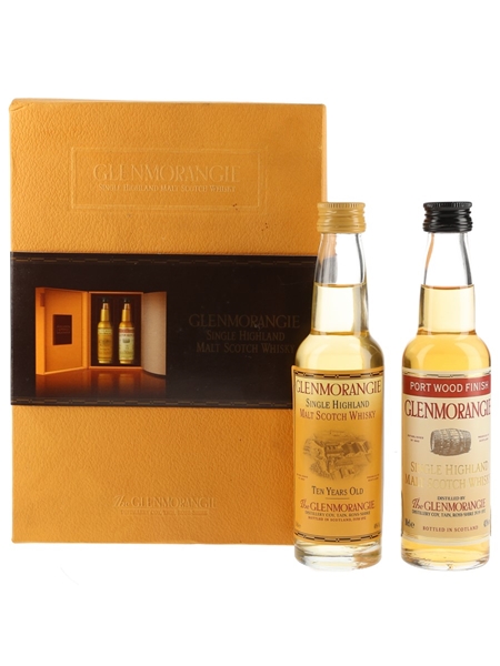 Glenmorangie 10 Year Old & Port Wood Finish Set  2 x 10cl