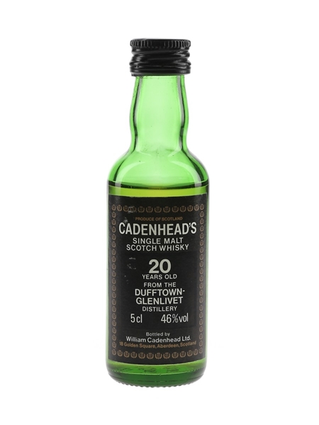 Dufftown Glenlivet 20 Year Old Bottled 1980s - Cadenhead's 5cl / 46%