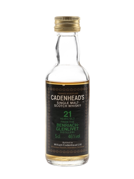 Benriach Glenlivet 21 Year Old Bottled 1980s - Cadenhead's 5cl / 46%