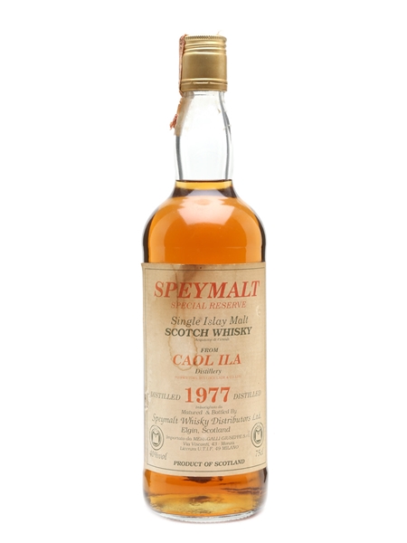 Caol Ila 1977 Speymalt Gordon & MacPhail Imported By Meregalli Giuseppe 75cl / 40%