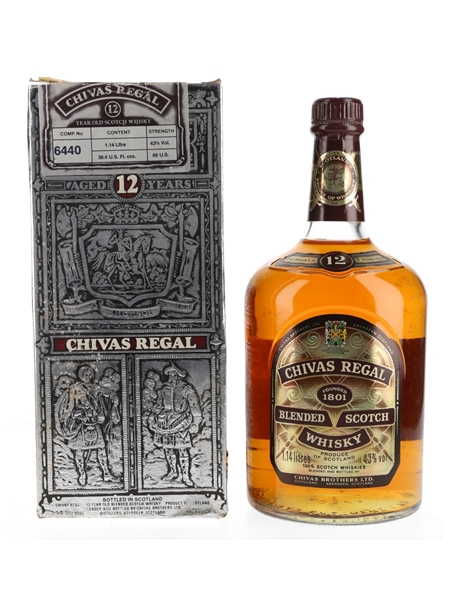 Chivas Regal 12 Year Old Bottled 1980s 114cl / 43%