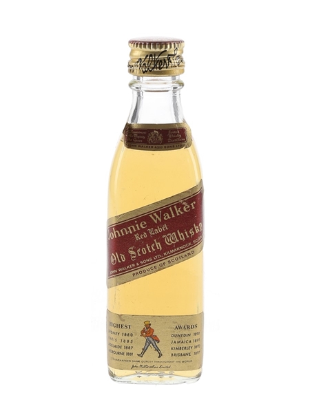 Johnnie Walker Red Label Bottled 1970s 5cl