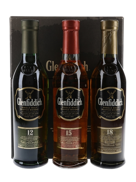 Glenfiddich Set 12, 15 & 18 Year Old 3 x 20cl / 40%