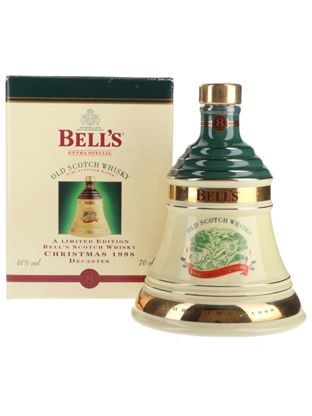 Bell's Christmas 1998 Ceramic Decanter Ingredients of Quality 70cl / 40%