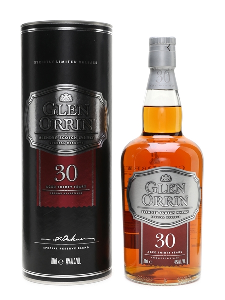 Glen Orrin 30 Year Old Blended Scotch Whisky - ALDI 70cl / 40%