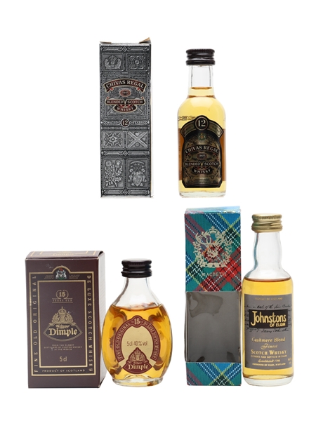 Chivas Regal, Dimple & Johnstons Of Elgin  3 x 5cl / 40%