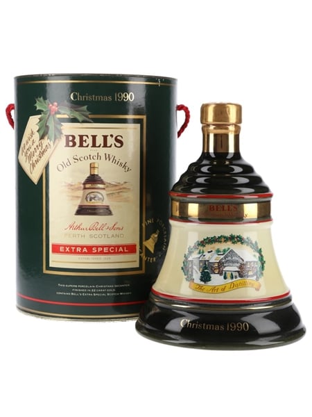 Bell's Christmas 1990 Ceramic Decanter The Art Of Distilling 75cl / 43%