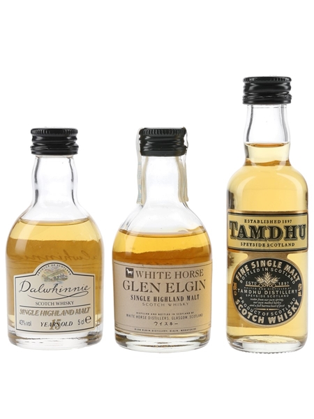 Dalwhinnie, Glen Elgin & Tamdhu  3 x 5cl