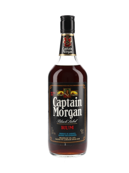 Captain Morgan Black Label Rum Bottled 1980s 75cl / 40%