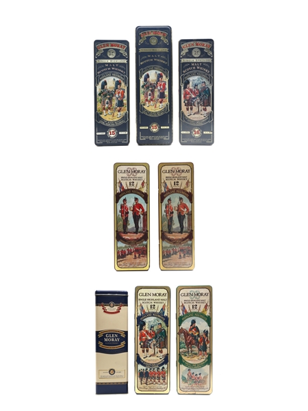 Glen Moray Whisky Tins - Empty Highland Regiments 