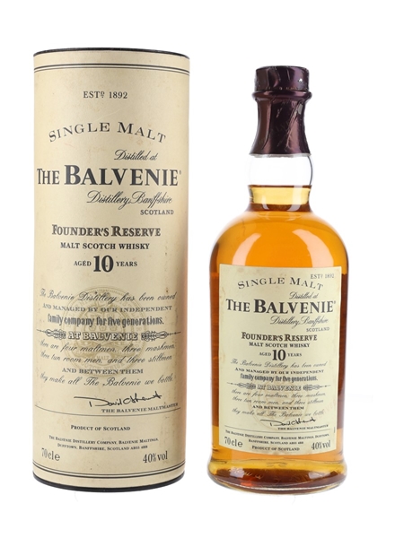 Balvenie 10 Year Old Founder's Reserve Bottled 2000s 70cl / 40%