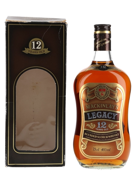 Mackinlay's Legacy 12 Year Old Bottled 1980s 75cl / 40%