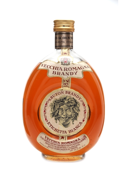 Buton Vecchia Romagna Brandy Etichetta Bianca - Bottled 1970s 75cl / 40%