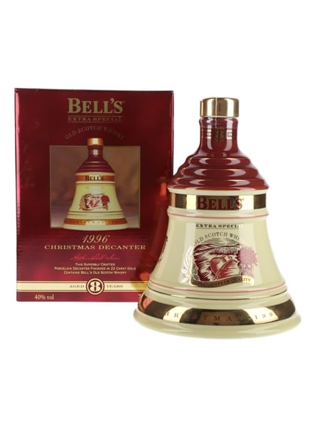 Bell's Christmas 1996 Ceramic Decanter Ingredients Of Quality 70cl / 40%