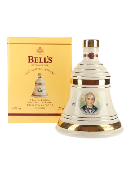 Bell's Christmas 2003 Ceramic Decanter Alexander Fleming 70cl / 40%