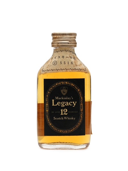 Mackinlay's Legacy De Luxe 12 Years Old Japanese Release Miniature