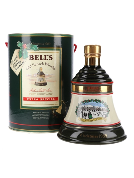 Bell's Christmas 1989 Ceramic Decanter Perth Winter 1895 75cl / 43%