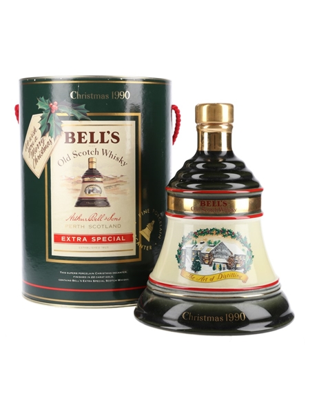 Bell's Christmas 1990 Ceramic Decanter The Art Of Distilling 75cl / 43%