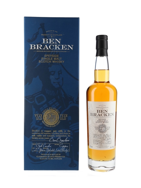 Ben Bracken 1989 27 Year Old Clydesdale Scotch Whisky Co 70cl / 40%