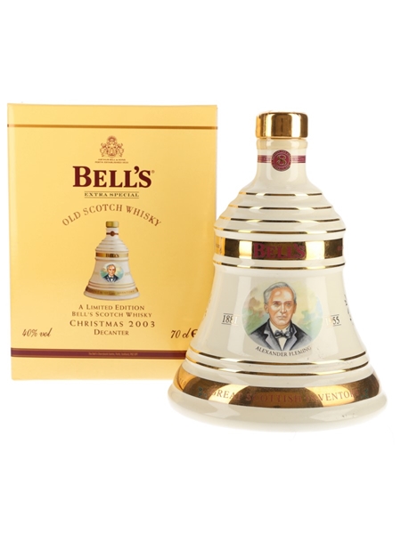 Bell's Christmas 2003 Ceramic Decanter Alexander Fleming 70cl / 40%